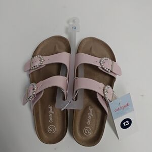 Girls Pink Sandals Size 13 #436